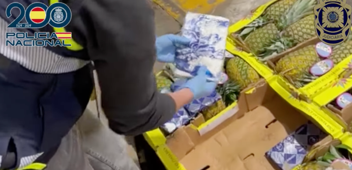 Cocaïne tussen fruit naar Portugal (VIDEO)